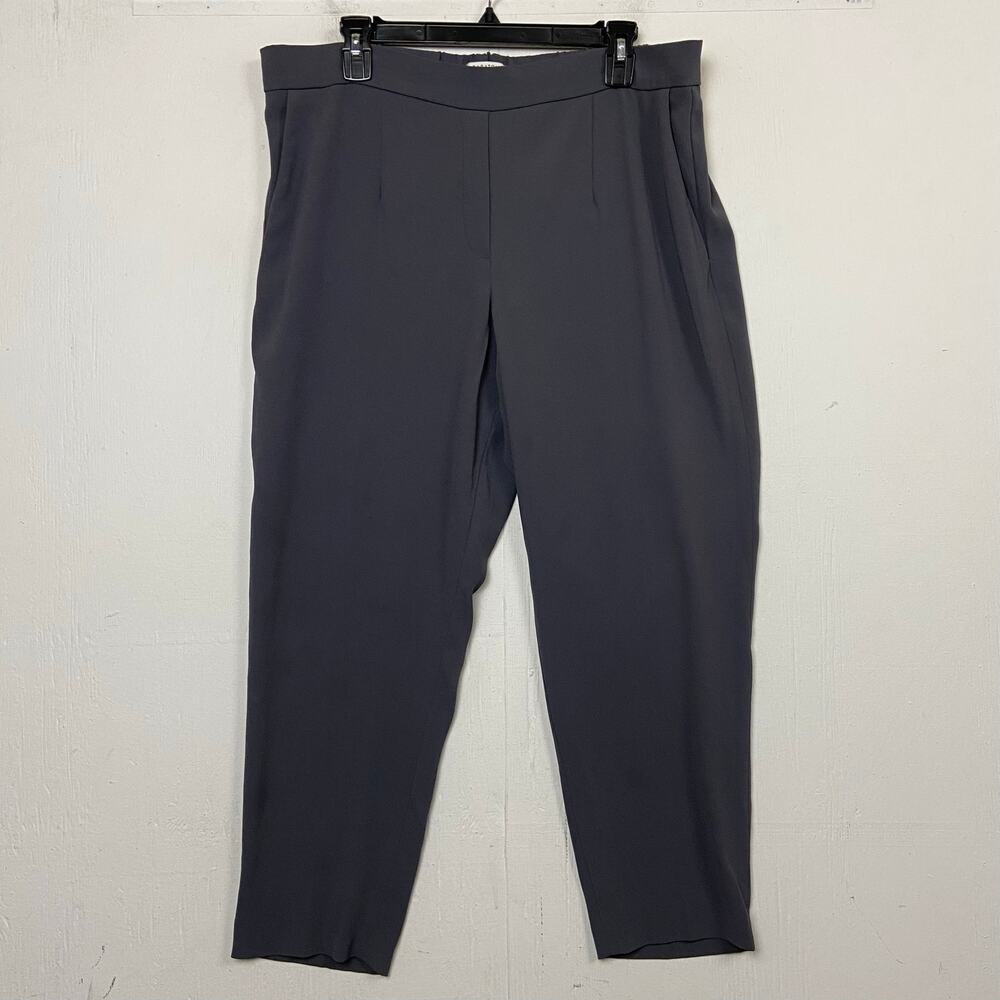 Aritzia Babaton Conan Gray Crepe Trouser Career Crop Ankle Pants Size 14